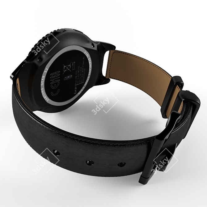 Stylish Samsung Gear S2 Classic 3D model image 2