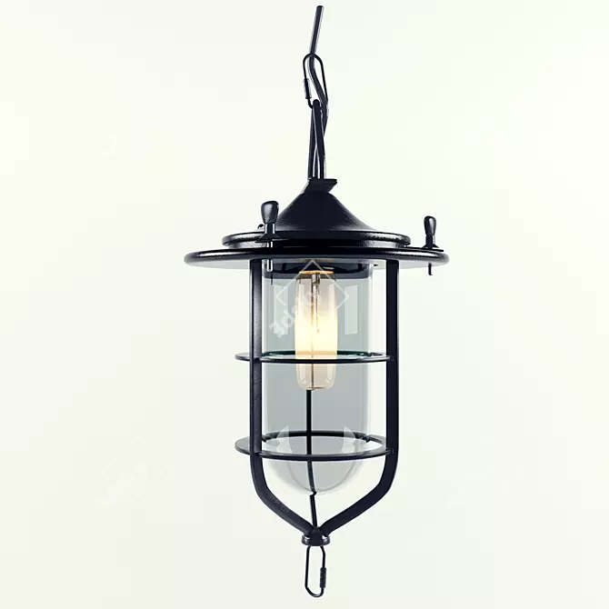 Industrial Loft Chandelier: Gerbrand 3D model image 2