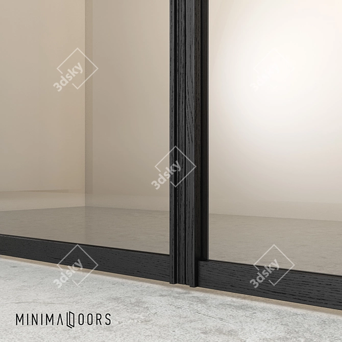 Minimal Glass Sliding Walls 3D model image 2