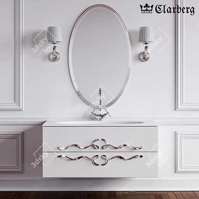 Clarberg Vanity Set: Due Amanti 3D model image 1