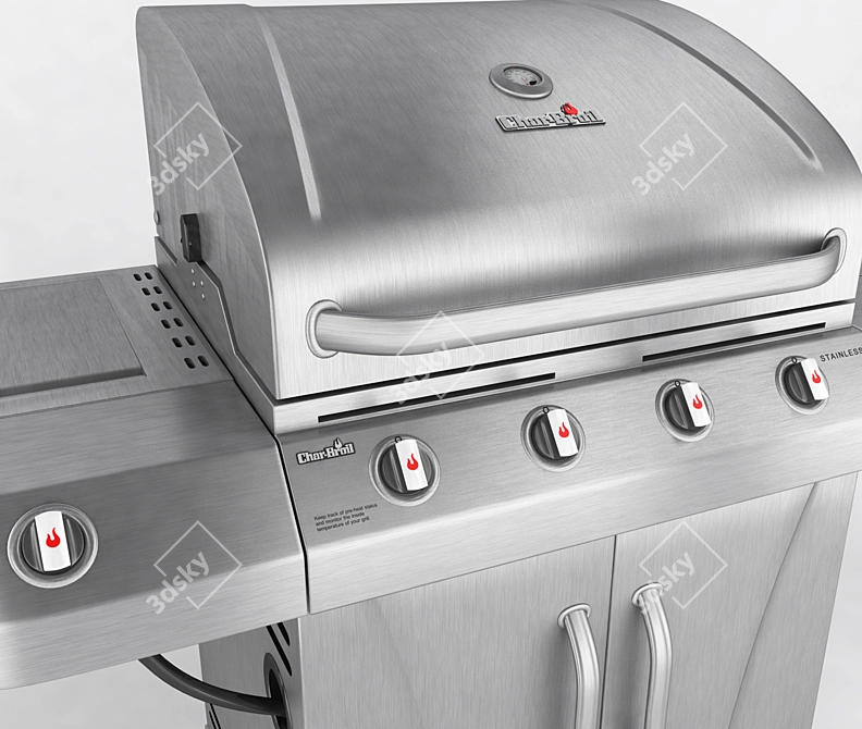 Char-Broil Perfomance T-47D Gas Grill 3D model image 2