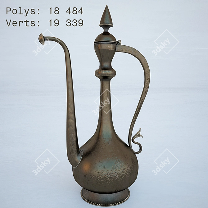 Eastern Jug: 18,484 Polygons 3D model image 1