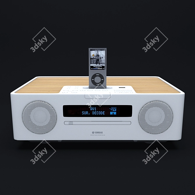 YAMAHA TSX-130: Compact and Versatile Desktop Audio 3D model image 3