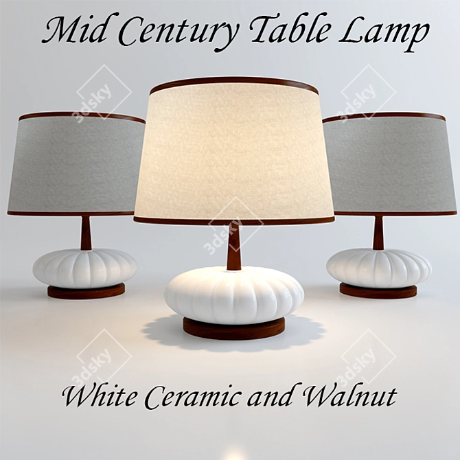 Vintage-Inspired Table Lamp 3D model image 1