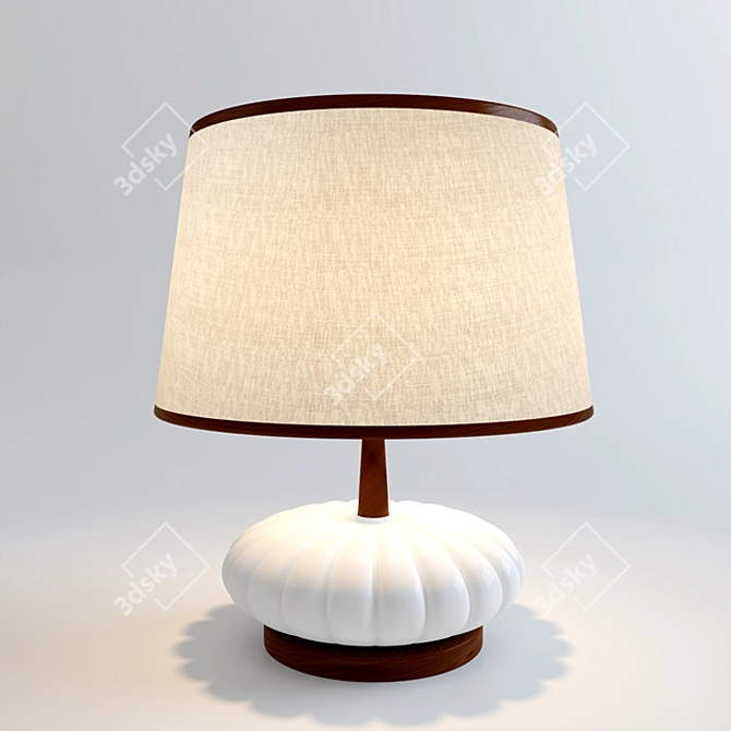 Vintage-Inspired Table Lamp 3D model image 2