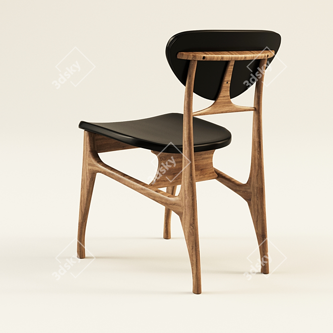 Scandinavian Modern Chair 3D model image 2