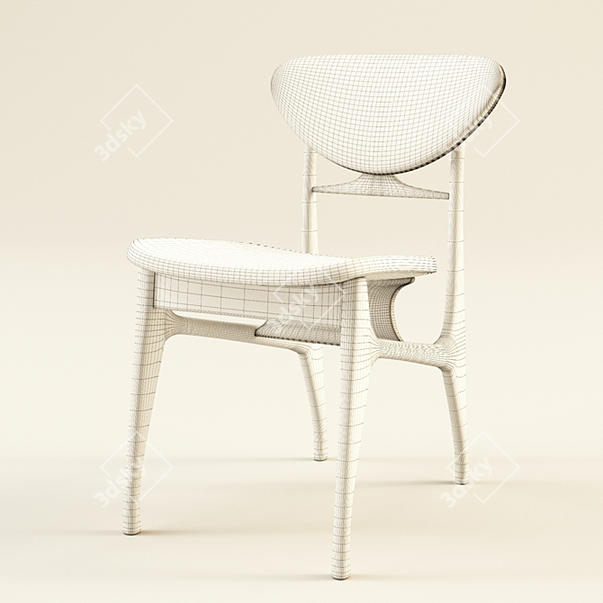 Scandinavian Modern Chair 3D model image 3