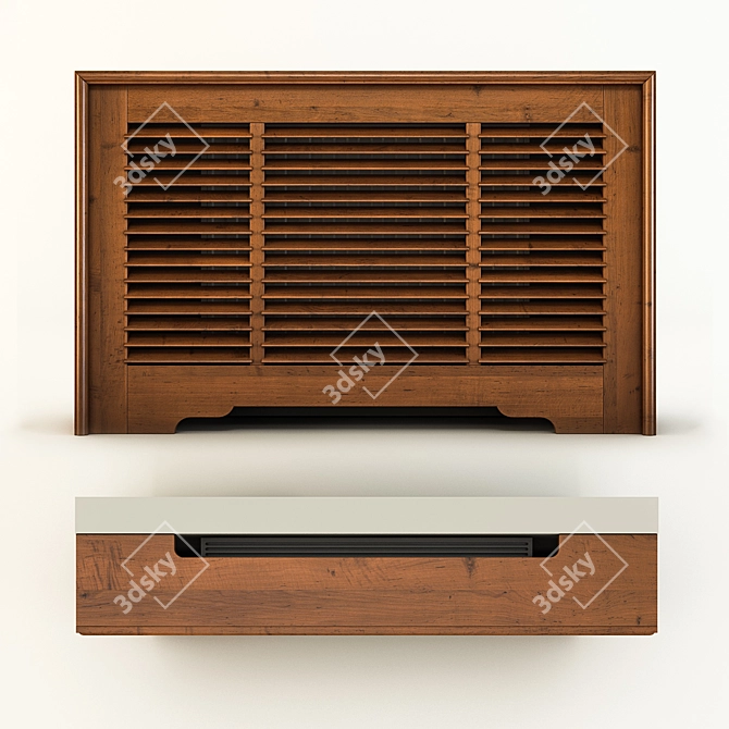  Stylish Radiator Grille - W1260mm, D220mm, H790mm 3D model image 2