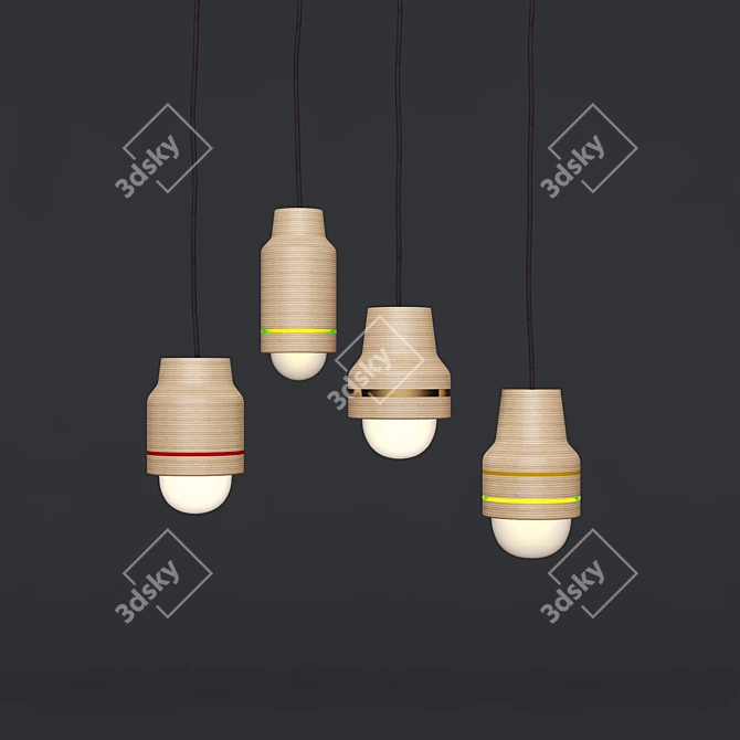 Glowing Groove - Disco Lamps 3D model image 1