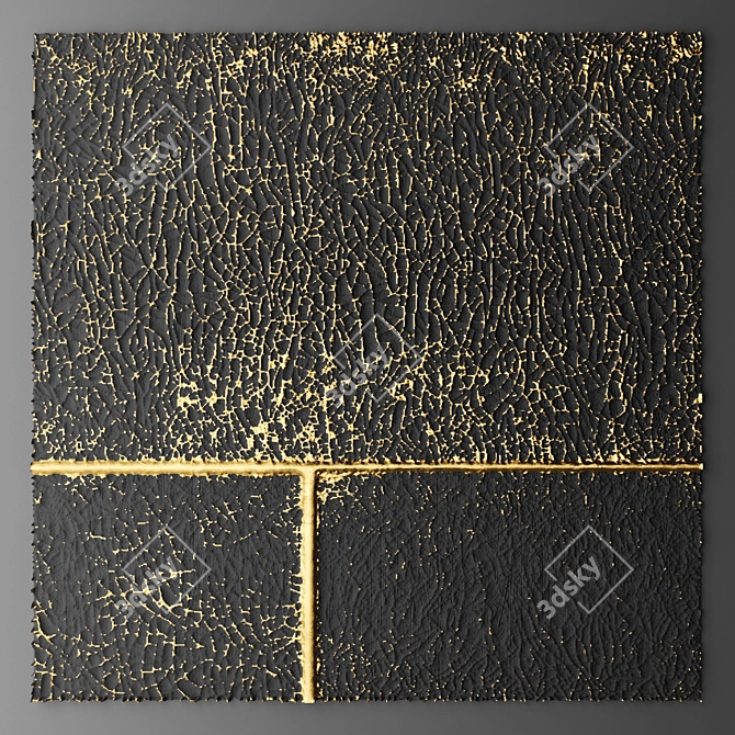 3D Wall Panel Decor 3D model image 1