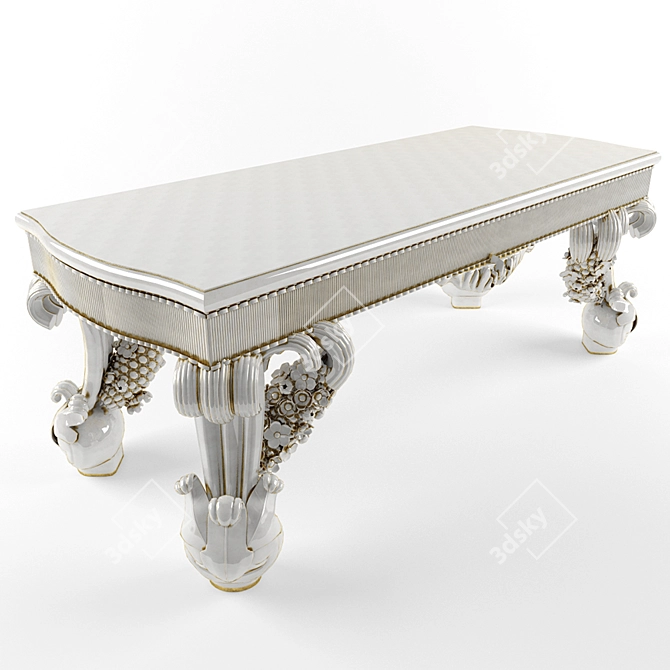 Elegant Coffee Table 3D model image 1