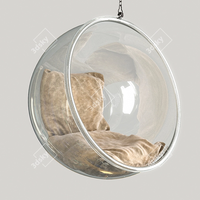 Modern Elegance: Bubble Chair by Eero Aarnio 3D model image 1