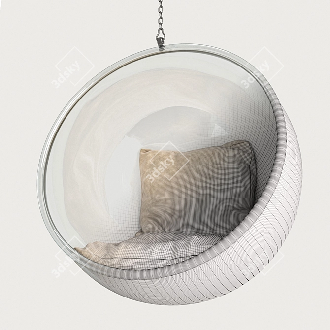 Modern Elegance: Bubble Chair by Eero Aarnio 3D model image 2