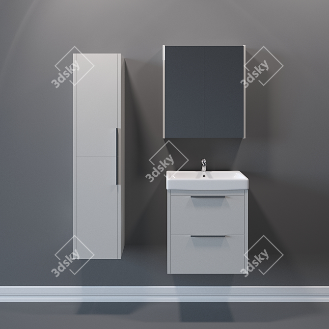 Luxury Bathroom Set with Dreja Enzo and Q 70 3D model image 2