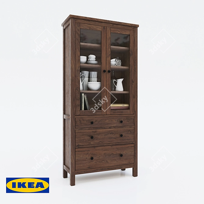 Modern Wardrobe Showcase for Your Home 3D model image 1