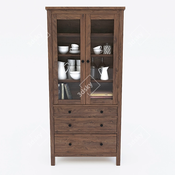 Modern Wardrobe Showcase for Your Home 3D model image 2