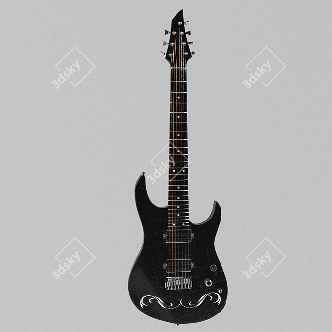 Title: Shamray Dinky Replica Guitar 3D model image 1