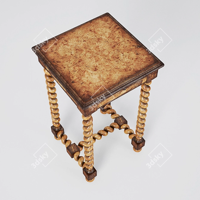 Country Farmhouse Table 3D model image 2