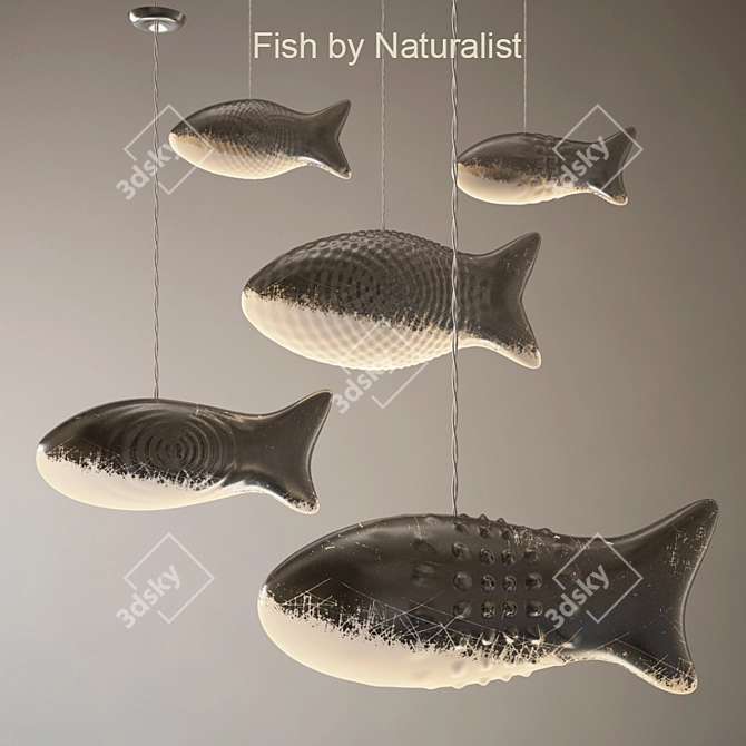 Nature-inspired Fish Lights 3D model image 1