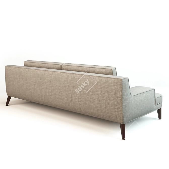 Modern Comfort Loveseat - Playlist 3D model image 2