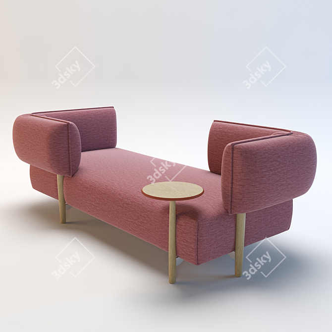 Cozy Designer Sofa by Patricia Urquiola 3D model image 1