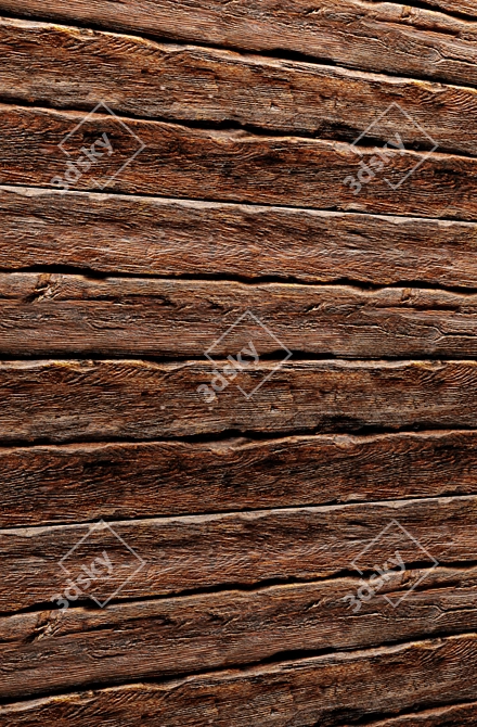 Versatile Wooden Boards and Panels 3D model image 2