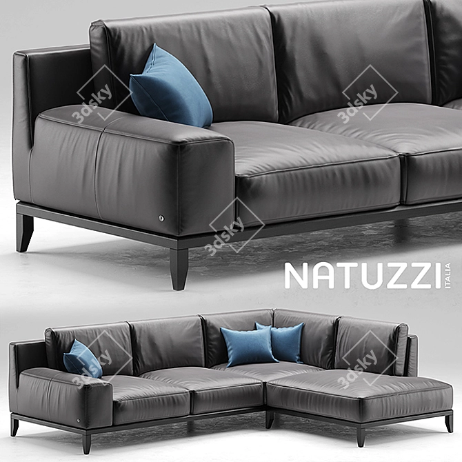 Elegant Comfort: Natuzzi Opera 3D model image 1