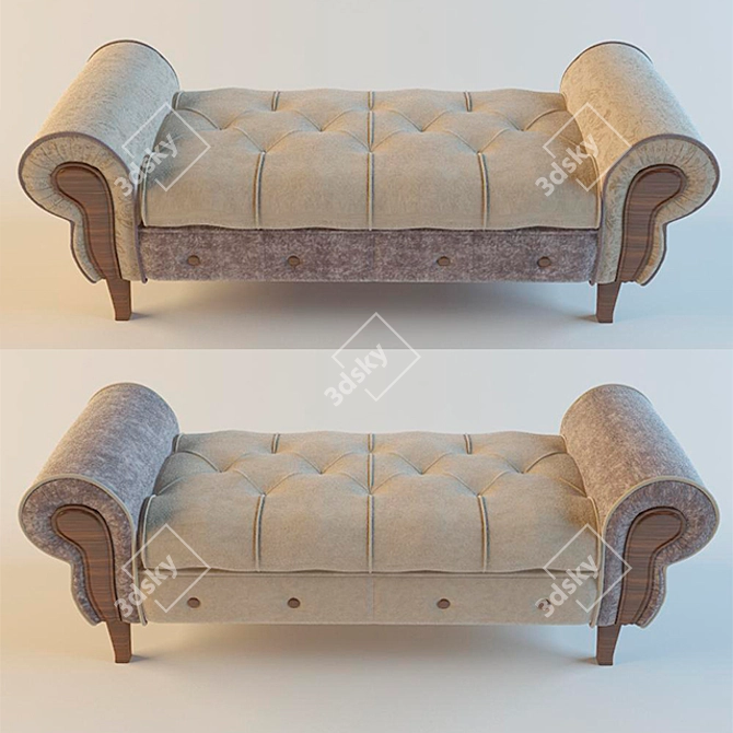 Cozy Seating Solution 3D model image 1