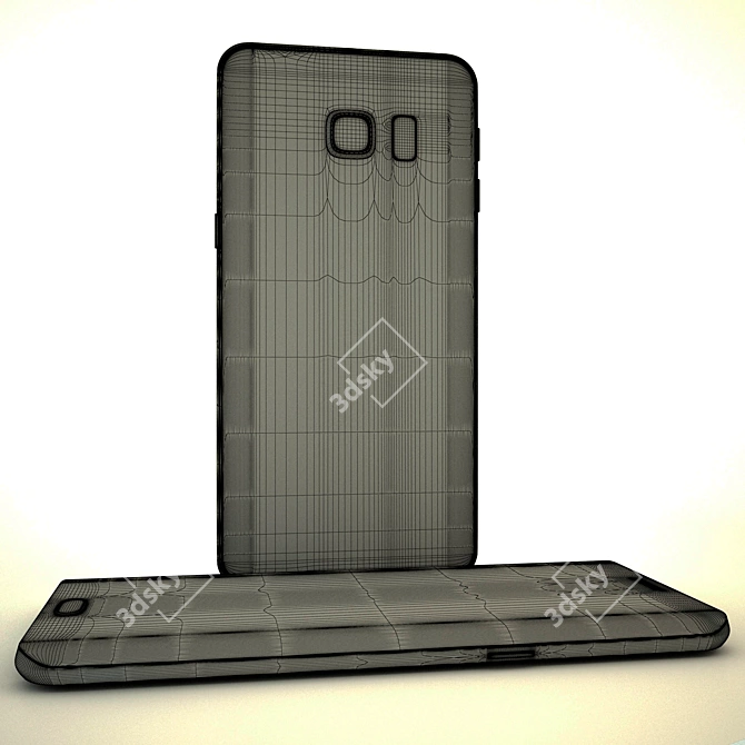 Samsung Galaxy S6 Edge: High-Quality Replica 3D model image 2