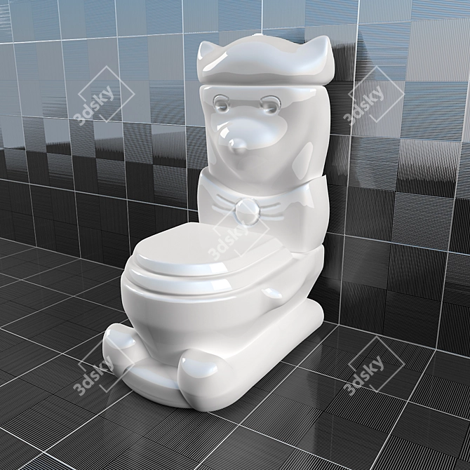 Kid's Potty Chair 3D model image 1