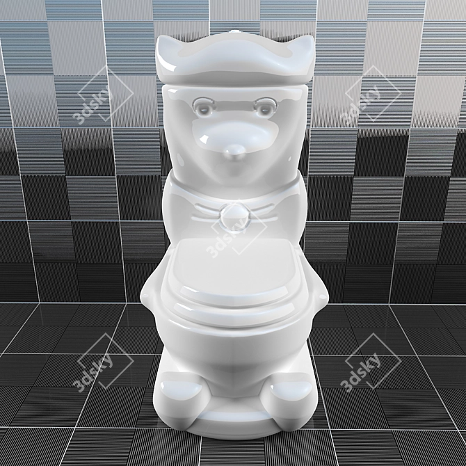 Kid's Potty Chair 3D model image 2