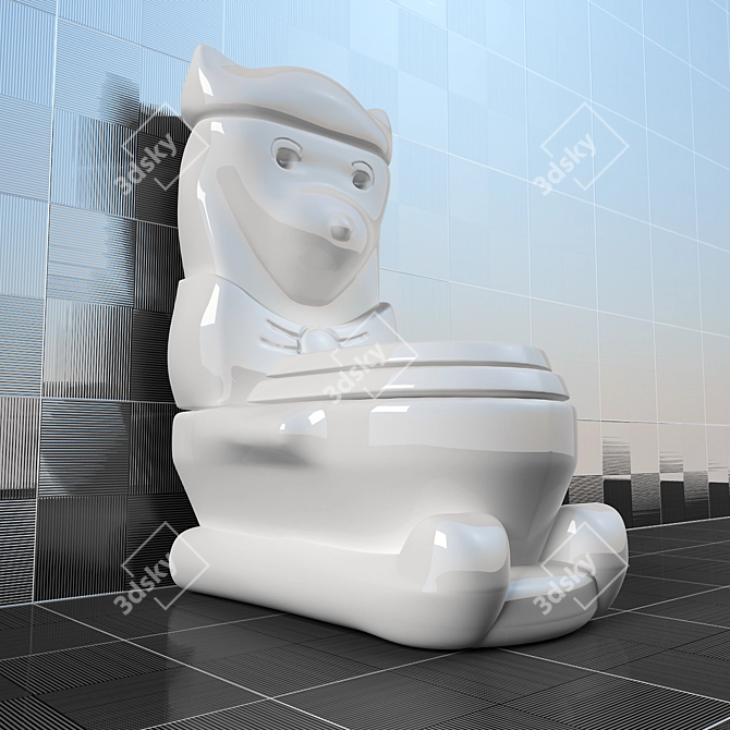 Kid's Potty Chair 3D model image 3