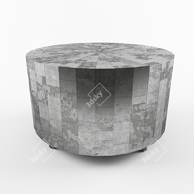 Metallic Elegance: Adeline Cocktail Table 3D model image 1