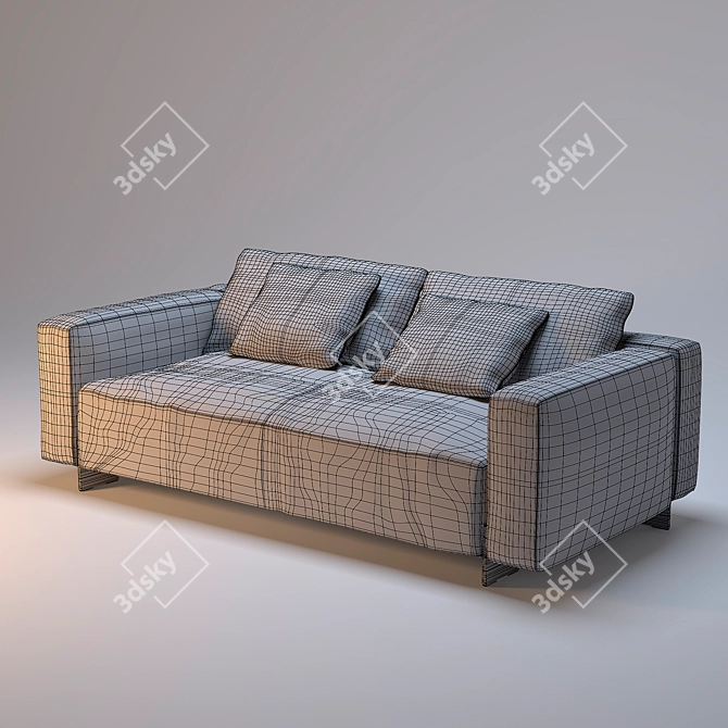 Bullit Sofa: Luxurious Comfort 3D model image 3