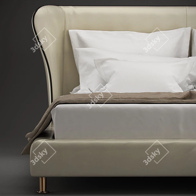 Title: Luxurious Giorgetti Rea Bed 3D model image 2