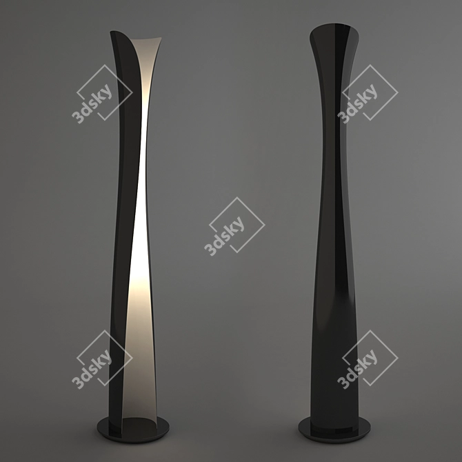 Sleek Cadmo Floor Lamp by Karim Rashid 3D model image 1