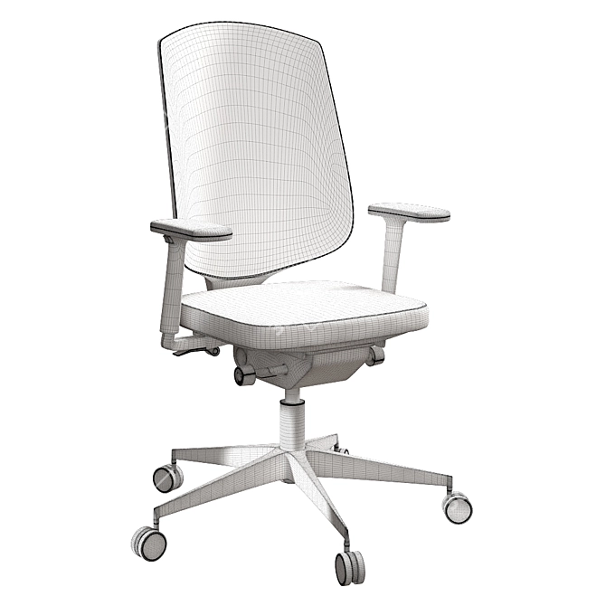 Modern Office Chair 3D model image 2