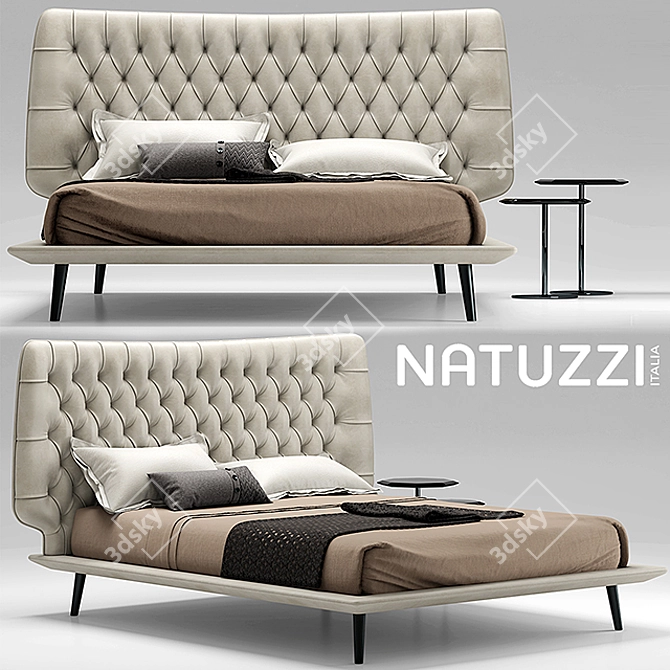 Natuzzi Dolcevita: Luxurious Comfort for your Bedroom 3D model image 1