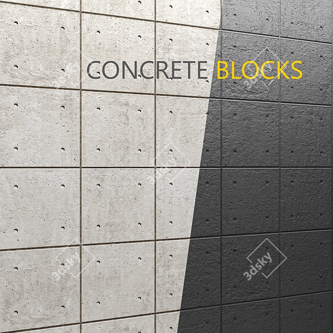 Durable Concrete Panels 3D model image 2