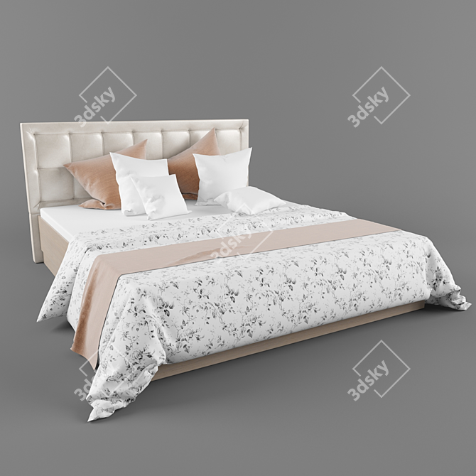 Ascona Tokyo Bed 3D model image 1