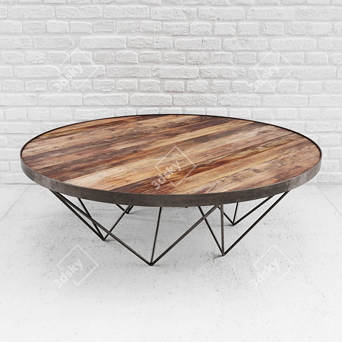 Raffin Coffee Table: Elegant Design, Spacious & Stylish 3D model image 1