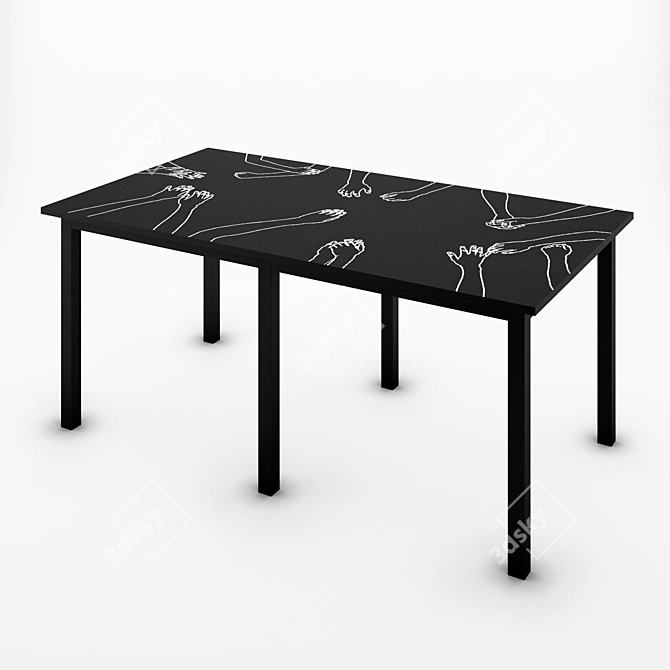 Obedius: Stylish Dining and Conference Table 3D model image 2