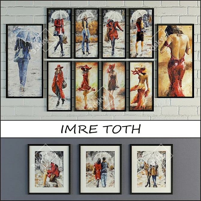 Modern Hungarian Art: IMRE TOTH 3D model image 1