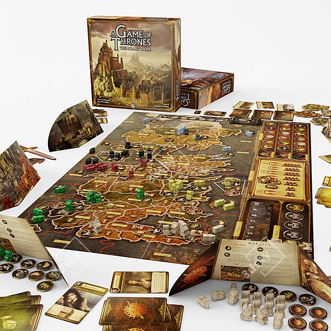 Epic Battle of Thrones: Board Game 3D model image 2