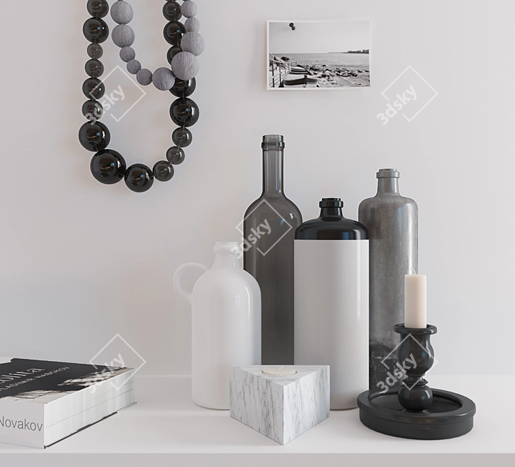 Stylish Interior Accessories 3D model image 1