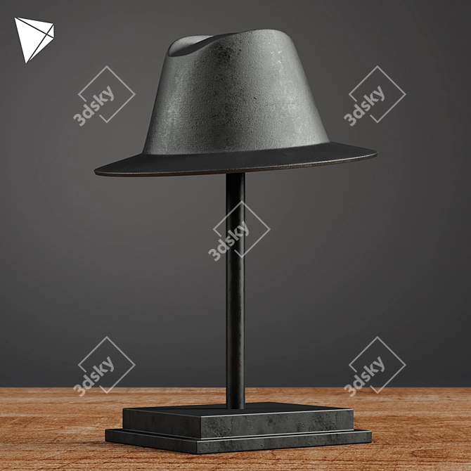 Vintage Hat Molds: Bowler, Fedora and Gaucho 3D model image 3