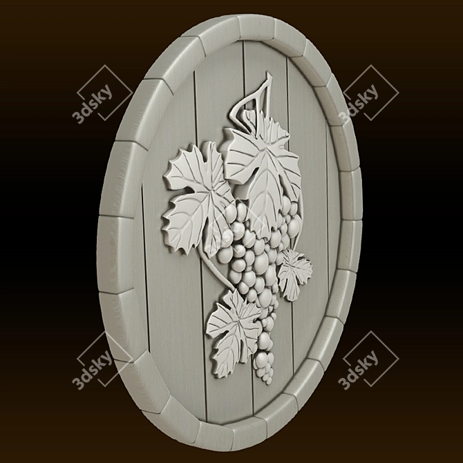 Gorgeous Grapes Decor-Panel 3D model image 2