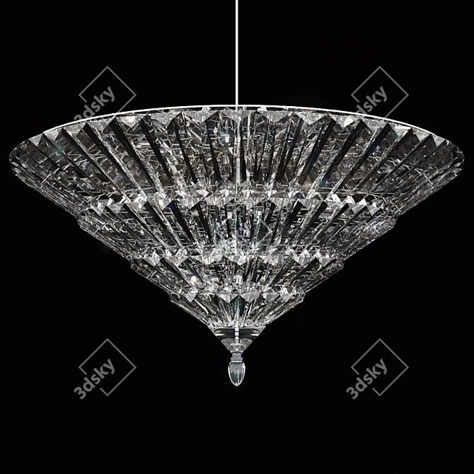 Elegant Crystal Chandelier 3D model image 1