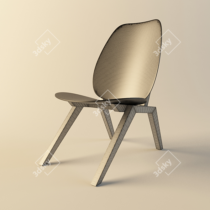 MemoryFit Chair: Timeless Comfort 3D model image 3