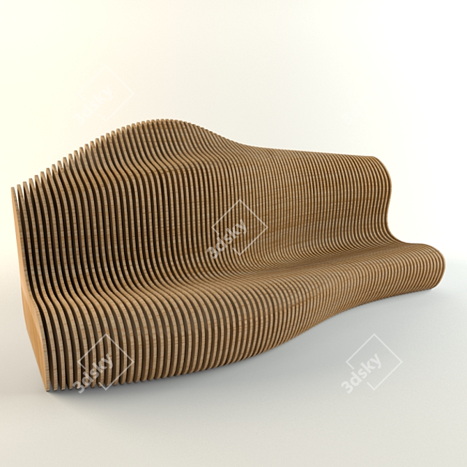 Parametric Bench 3D model image 1